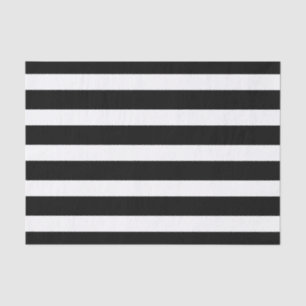 Zwart-witte strepen Striping Tissuepapier
