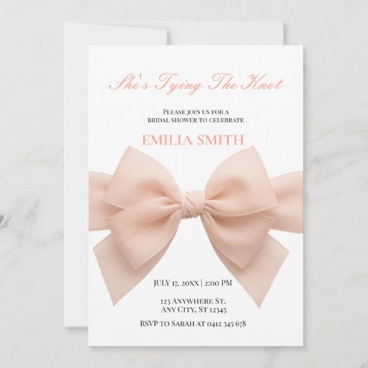 zwart witte strik Ze bindt het knoop Vrijgezellenf Kaart (Voorkant)