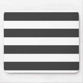 Zwart-witte stripes Mousepad Muismat