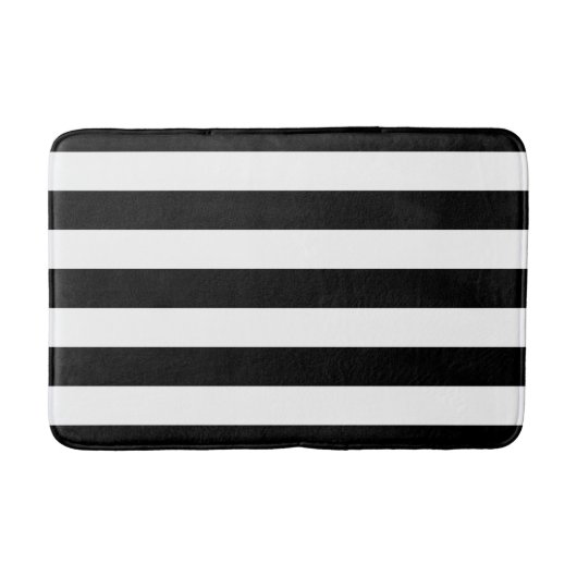 Zwart-witte strips Bath Mat (Voorkant)