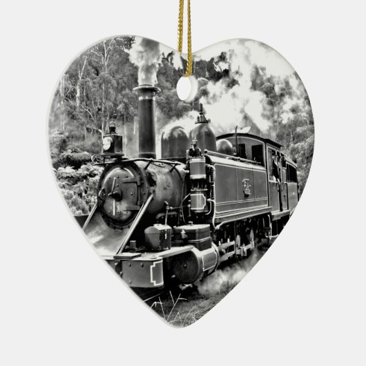 Zwart-witte stuurmachinemotor keramisch ornament (Rechts)