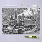 Zwart-witte  stuurmachinemotor tissuepapier (Craft)