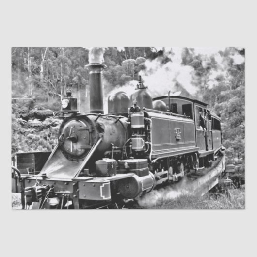 Zwart-witte  stuurmachinemotor tissuepapier (Voorkant)