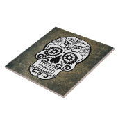 Zwart-witte suiker Schilder Tegeltje (Zijkant)