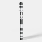 Zwart-witte tartan gele Hoesje-Amerikaanse iPhone  Case-Mate iPhone Case (Achterkant / Links)