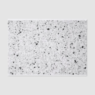 Zwart-witte terrazzo textuur doe-het-zelf loft dec tissuepapier