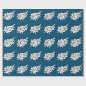 Zwart-witte tijgerlelie cadeaupapier (Vlak)