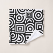 Zwart-witte tinten bad handdoek (Wasdoekje)
