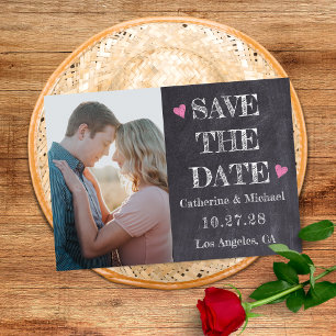 Zwart-witte toetsenbord Foto Save The Date