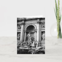 Zwart Witte Trevi Fontein Rome Reizen Fotografie
