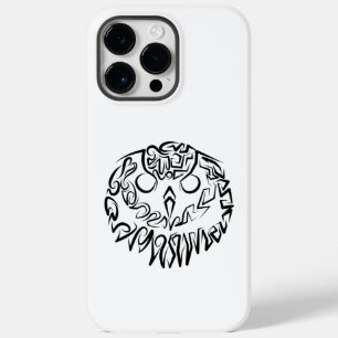 Zwart-witte tribaal Case-Mate iPhone 14 pro max hoesje