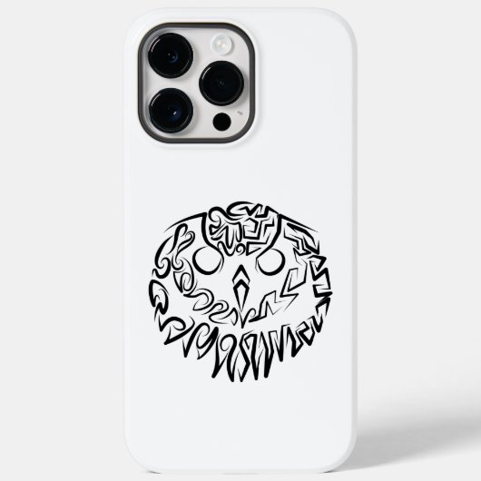 Zwart-witte tribaal Case-Mate iPhone case (Achterkant)