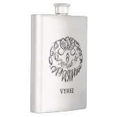 Zwart-witte tribaal flacon (Rechts)