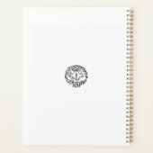 Zwart-witte tribaal planner (Achterkant)