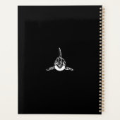 Zwart-witte tribale orca planner (Achterkant)