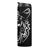Zwart-witte tribale tijger thermosbeker (Geroteerd rechts)