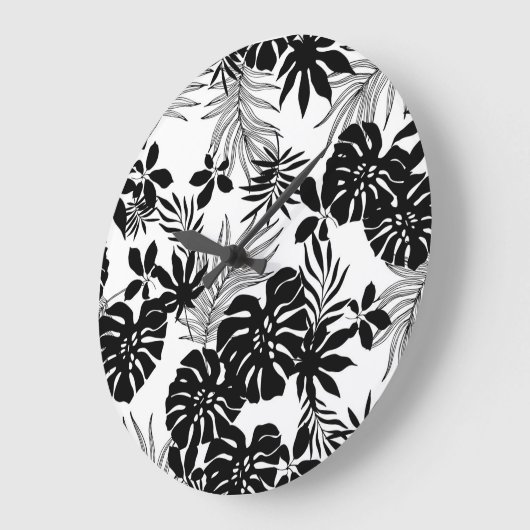 Zwart-witte tropen: Silhouetted Natuur Grote Klok (Hoek)