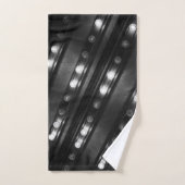 Zwart-witte Twinkle-lichten Bad Handdoek (Handdoek)