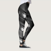 Zwart-witte Twinkle-lichten Leggings (Rechts)