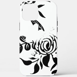 Zwart & Witte Vervagende Bloem iPhone Hoesje