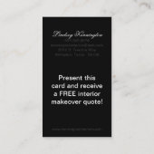 Zwart-witte Visitekaartjes (Achterkant)