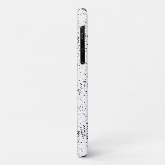 Zwart-witte vlinder Elegante Classy Dotted Case-Mate iPhone Case (Achterkant/links)