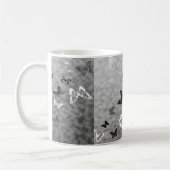 Zwart-witte vlinder koffiemok (Links)