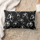 Zwart-Witte Vlinder Kussen (Deken)