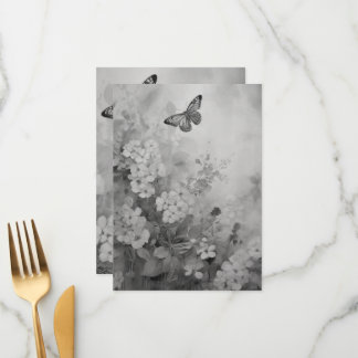 Zwart-Witte Vlinder Menu