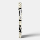 Zwart-witte vlinder op gekraakte achtergrond Case-Mate iPhone case (Achterkant / Links)