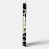 Zwart-witte vlinder op gekraakte achtergrond Case-Mate iPhone case (Achterkant / Rechts)