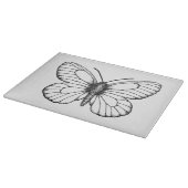 Zwart-witte vlinder snijplank (Hoek)