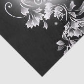 Zwart-witte vlinder tissuepapier (Detail)