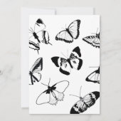 Zwart-witte vlinders kaart (Achterkant)
