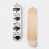 Zwart-witte vriendschap Hands Skateboard (Voorkant)