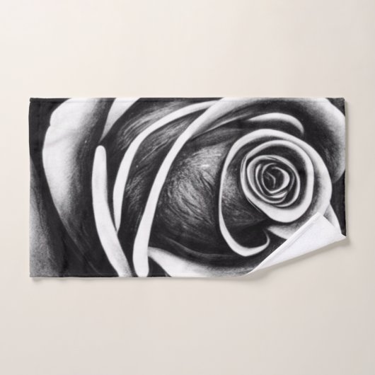 Zwart-witte washanddoekset bad handdoek (Handdoek)