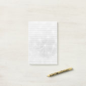 Zwart & Witte Whimsical Dandelions 3M Post-it® Notes (Op bureau)