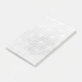 Zwart & Witte Whimsical Dandelions 3M Post-it® Notes (Schuin)