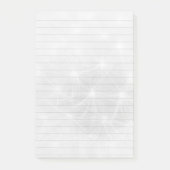Zwart & Witte Whimsical Dandelions 3M Post-it® Notes (Voorkant)