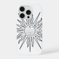 Zwart & Witte Whimsical Zon Hemel Astrologie