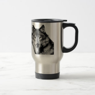 Zwart & Witte Wolf Koffie / Reismok Reisbeker
