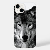 Zwart-witte wolfogen Case-Mate iPhone case (Achterkant)