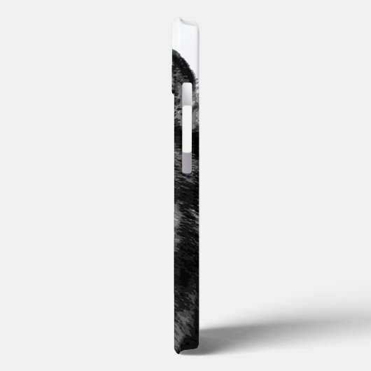Zwart-witte wolfogen Case-Mate iPhone case (Achterkant / Links)