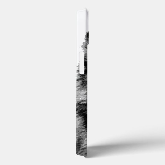 Zwart-witte wolfogen Case-Mate iPhone case (Achterkant / Rechts)