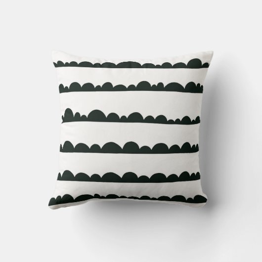 Zwart-witte wolken kussen (Achterkant)