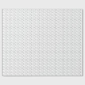 Zwart-witte XOXO Cadeaupapier (Vlak)