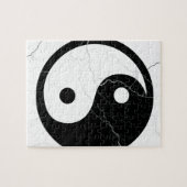 Zwart-witte yin en Yang Legpuzzel (Horizontaal)
