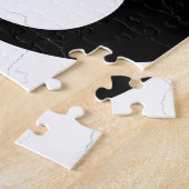 Zwart-witte yin en Yang Legpuzzel (Zijkant)