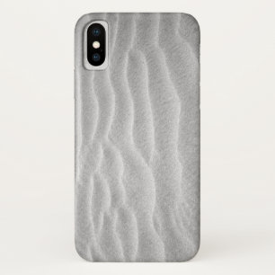 Zwart-witte zandrimpels iPhone x hoesje