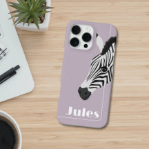 Zwart Witte Zebra Roze naam toevoegen